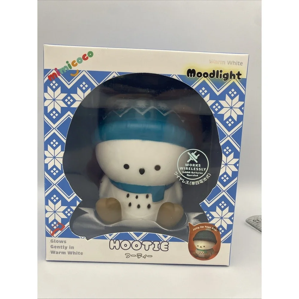 Mood‎ Light Hootie Snow Owl Kids Night Light Winter Warm White Light Batteries